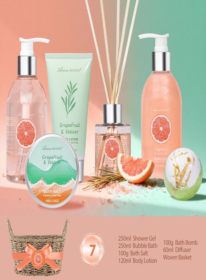 ايروس موند سلة هدايا للعناية بالجسم والجسم للنساء، سلال استحمام للنساء، هدية للاسترخاء، سلة هدايا سبا مع كرات فوارة للاستحمام، أملاح استحمام، جل استحمام، هدايا عيد ميلاد لها، مجموعة سبا منزلية للاسترخاء في عيد الأم - Image 2